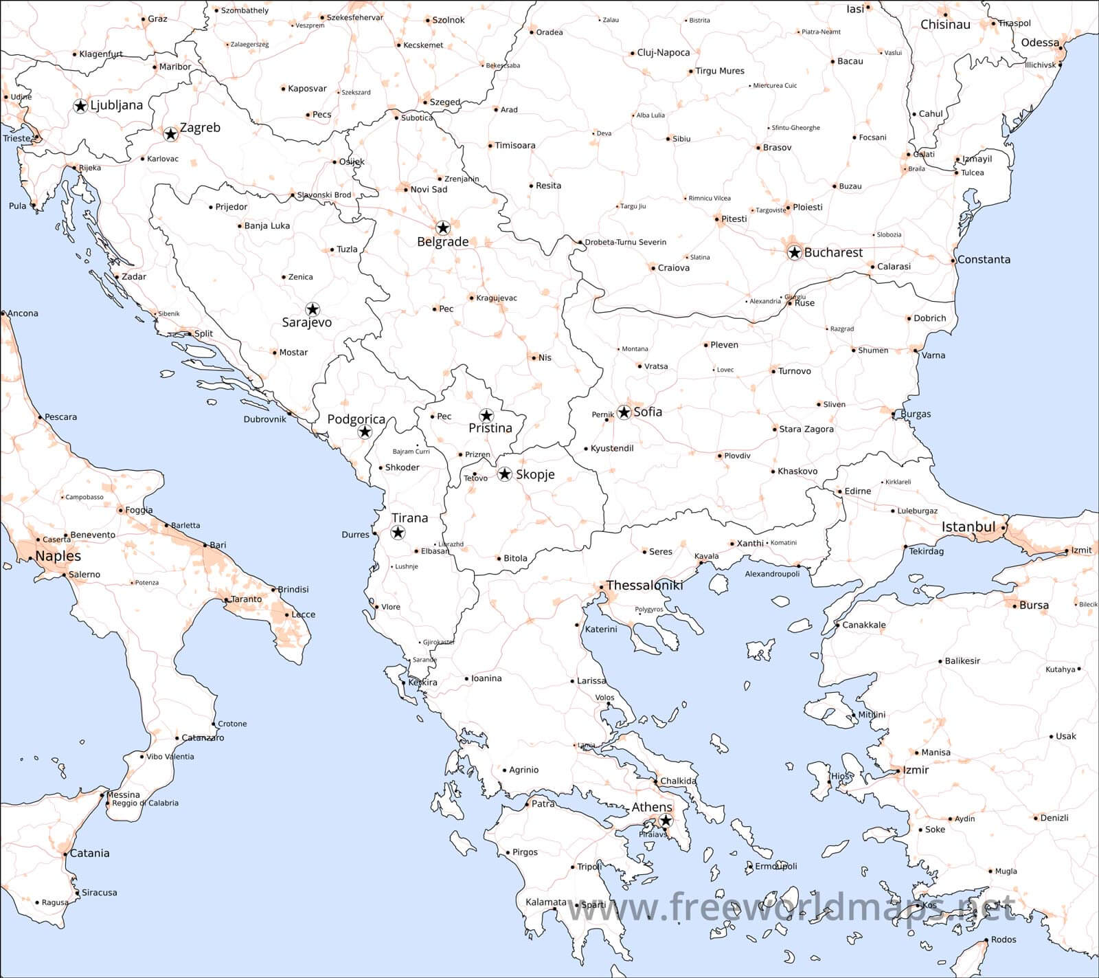 12 Balkan Peninsula Maps To Navigate Easily Your Land