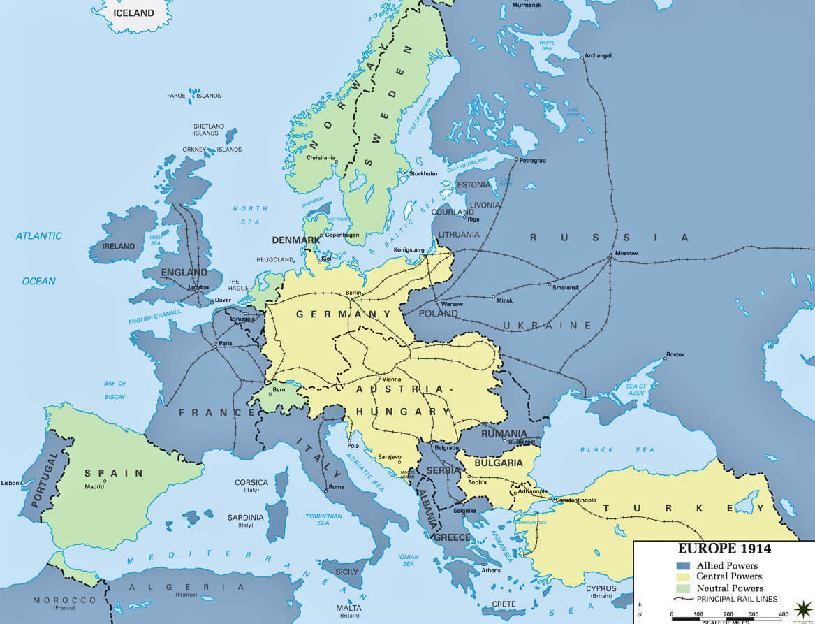 1914 Map Guide: Europe Explained