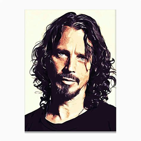 Audioslave Chris Cornell Canvas Print By Aul Art Fy