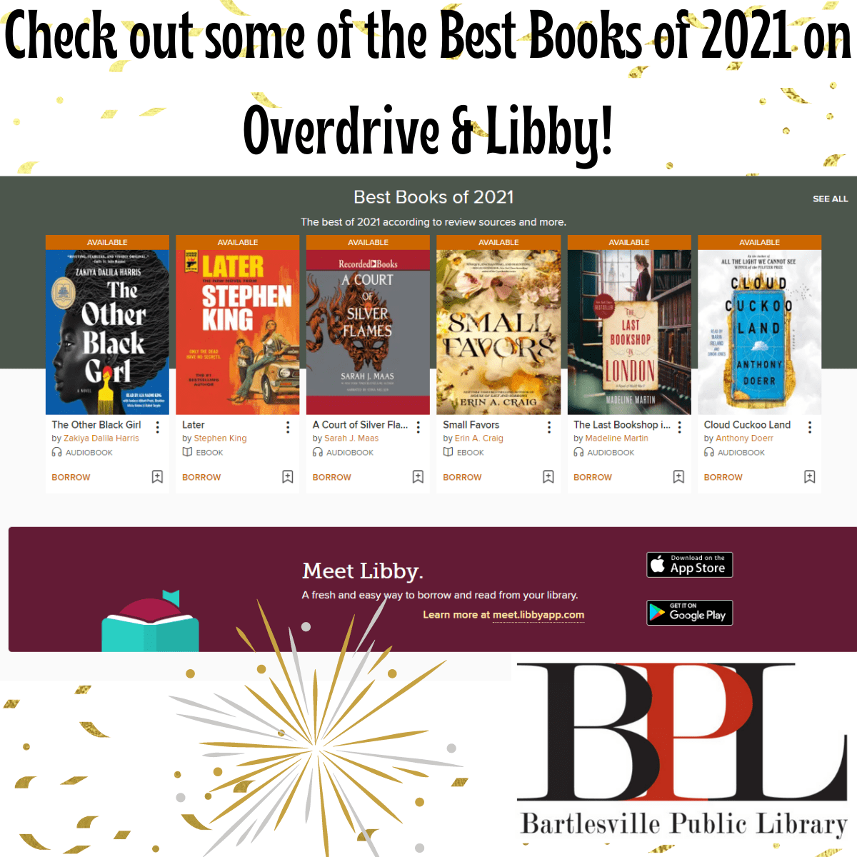 Best Books Of 2021 Bartlesville Public Library