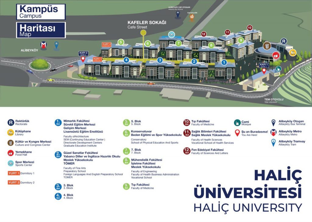 Campus Maps International Office Halic University