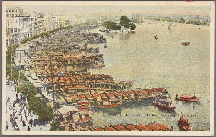 Canton Bund And Harbor Looking Downstream From New York Public Library