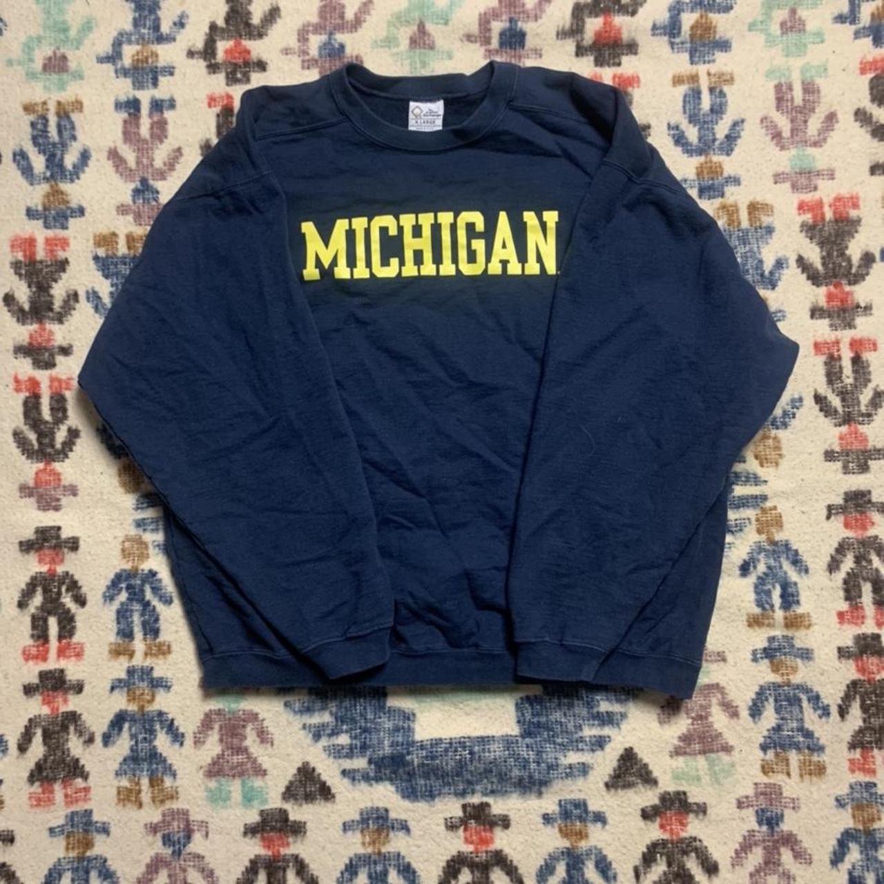 Champion Vintage University Of Michigan Sweatshirt Depop