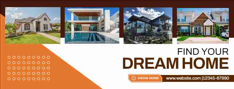 Find Your Dream Home Facebook Covers Design Templates