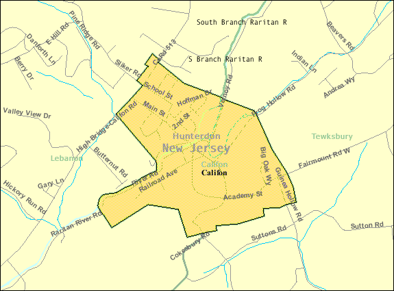 Image Census Bureau Map Of Califon New Jersey