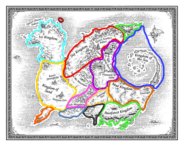 Image Pyrrhia Map Edited Jpg Wings Of Fire Fanon Wiki Fandom