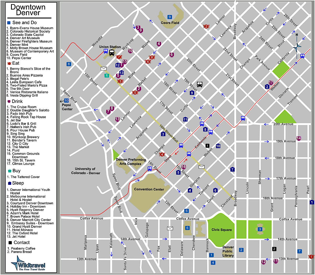 Map Of Denver Colorado