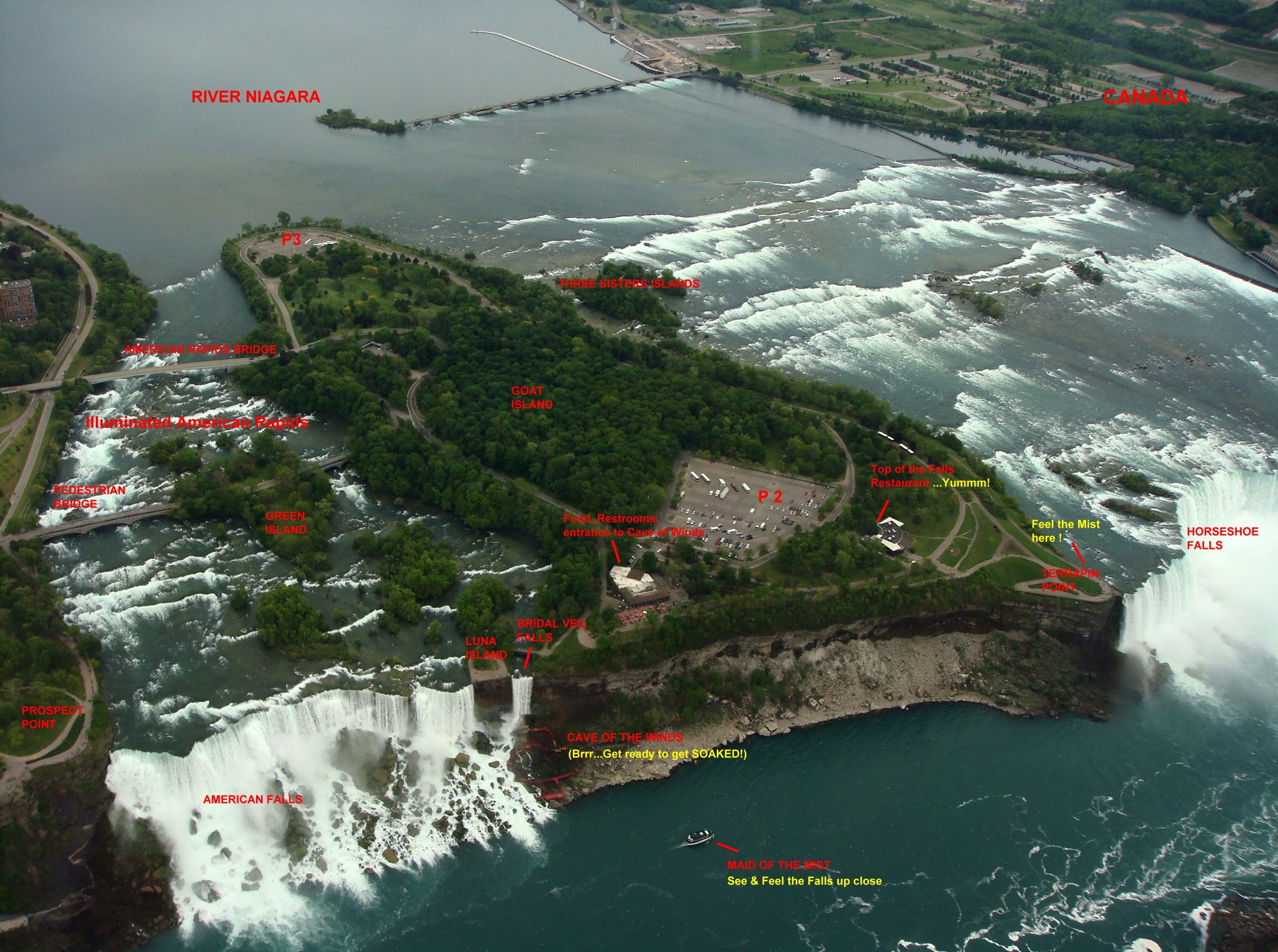 Map Of Niagara Falls