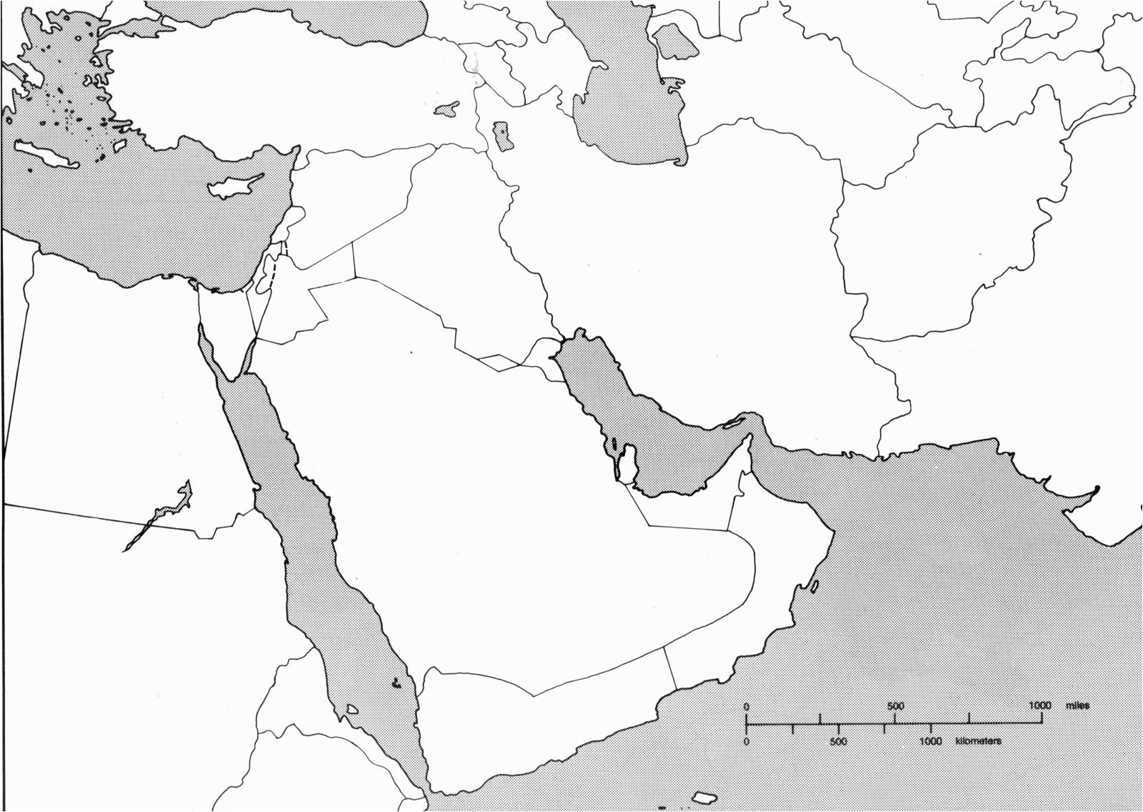 Map Of Southwest Asia