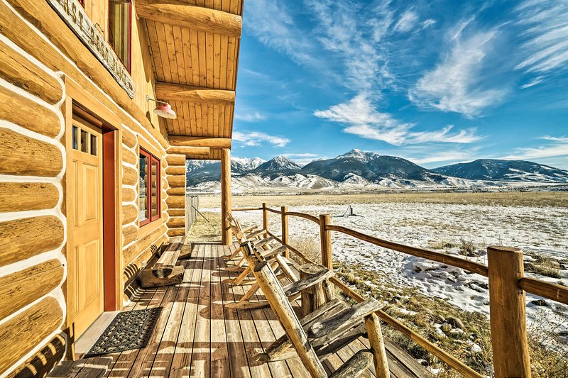 New 10 Acre Yellowstone Cabin W Stunning Mtn View Updated 2019