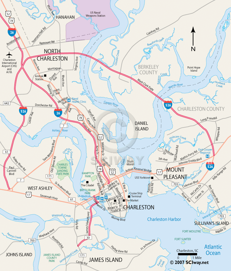 North Charleston South Carolina Map