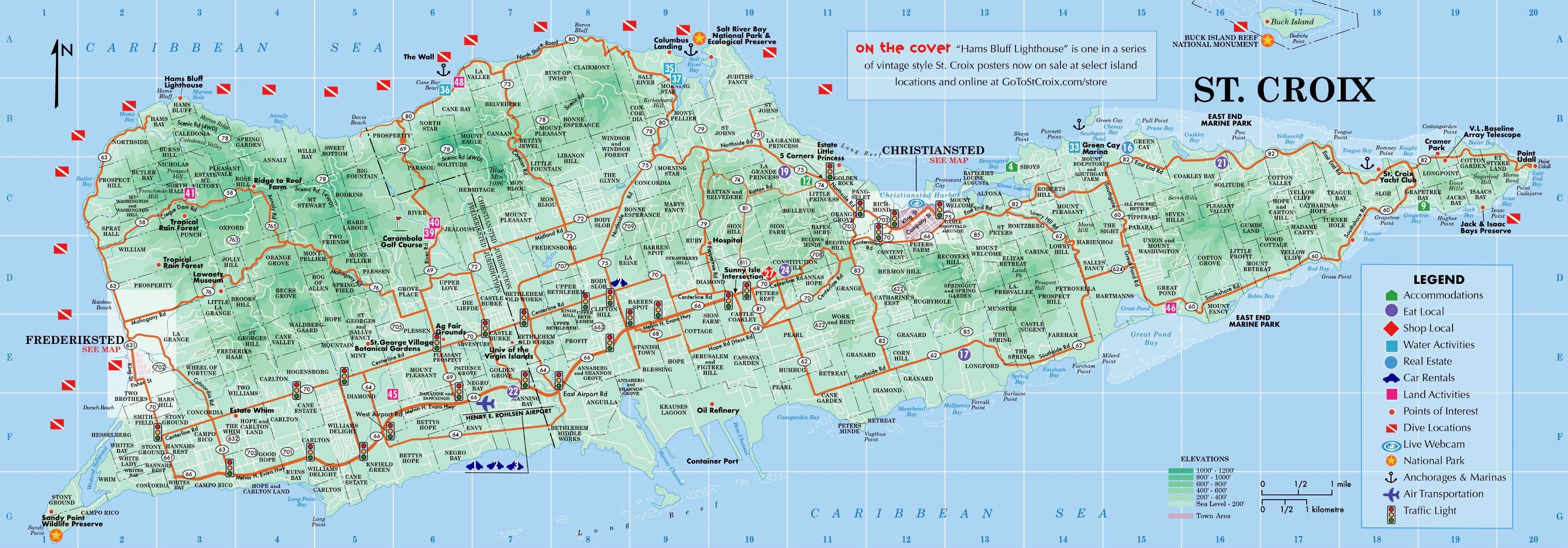 St Croix Map U S Virgin Islands St Croix Island St Croix Virgin