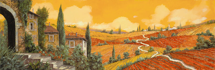 Terra Di Siena Painting By Guido Borelli