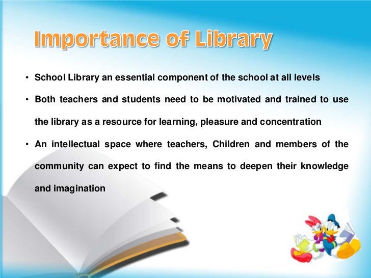 The Importance Of A School Library For Students