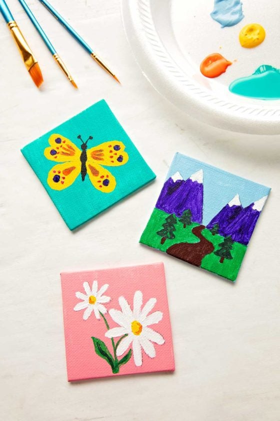 Tiny Canvas Painting Ideas Video Welcome To Nana S