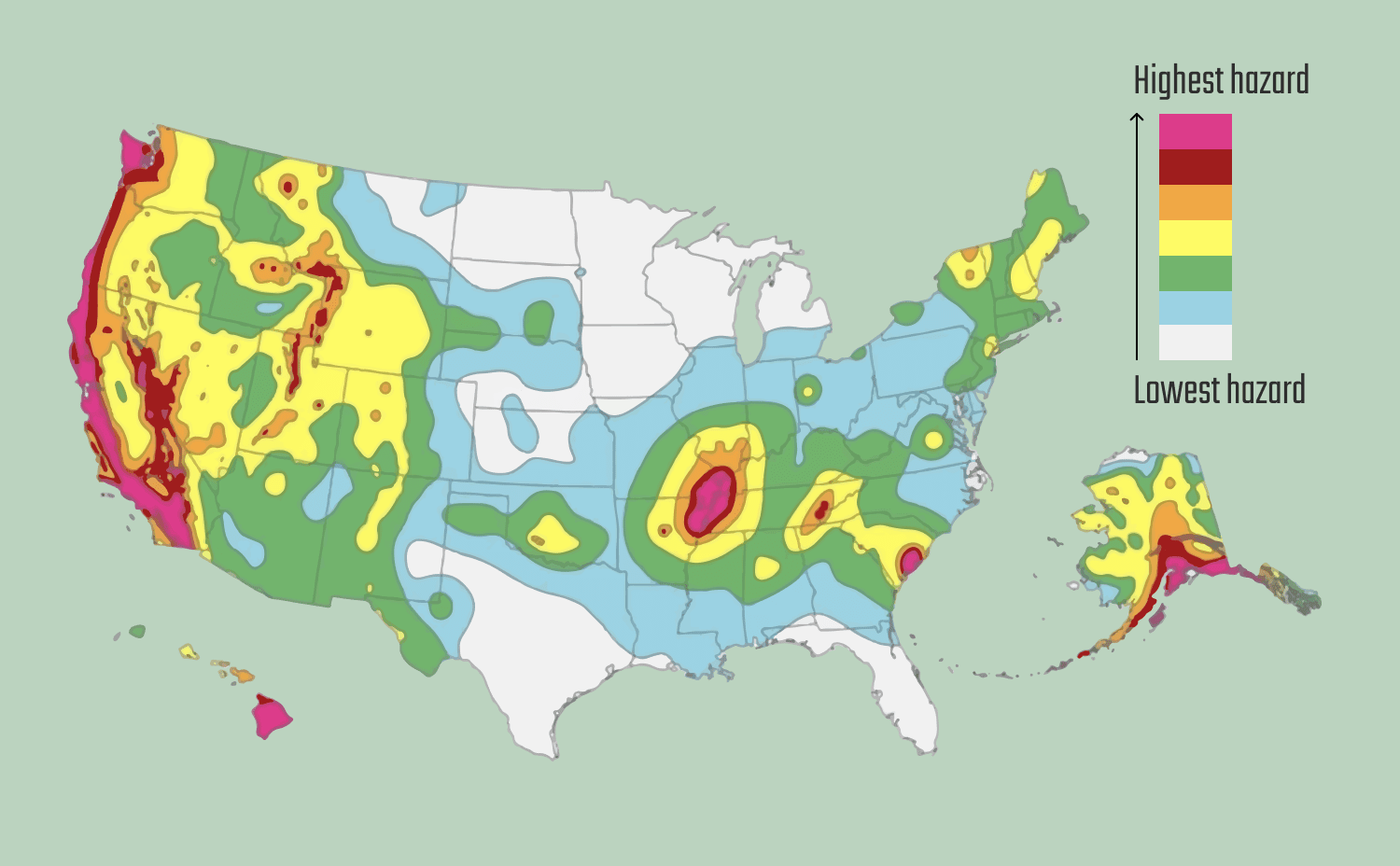 United States Fault Lines Across