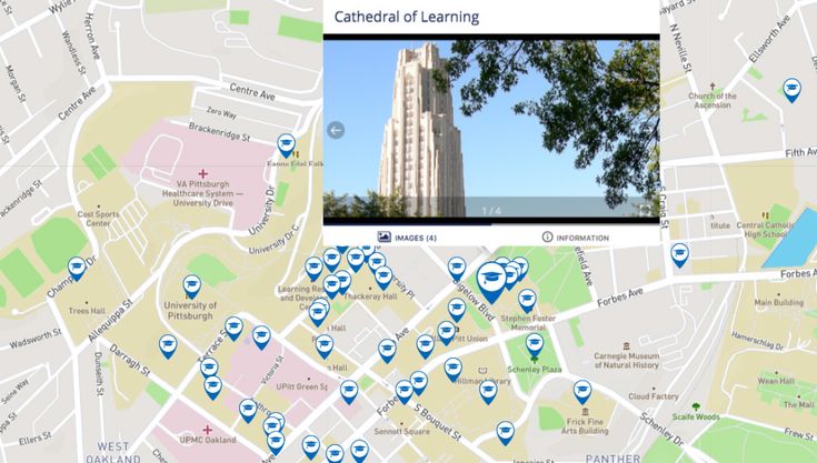 University Of Pittsburgh Map