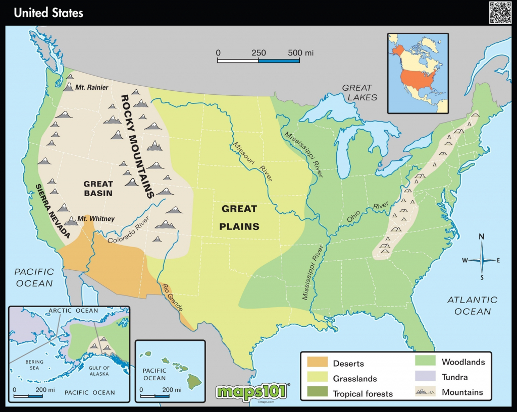 Usa Mountains Map Us Mountain Ranges Map