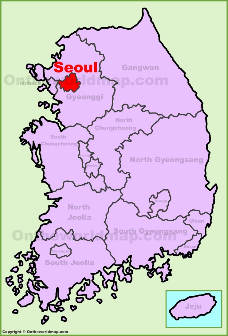 Where Is Seoul South Korea Seoul Location Map Geography Facts